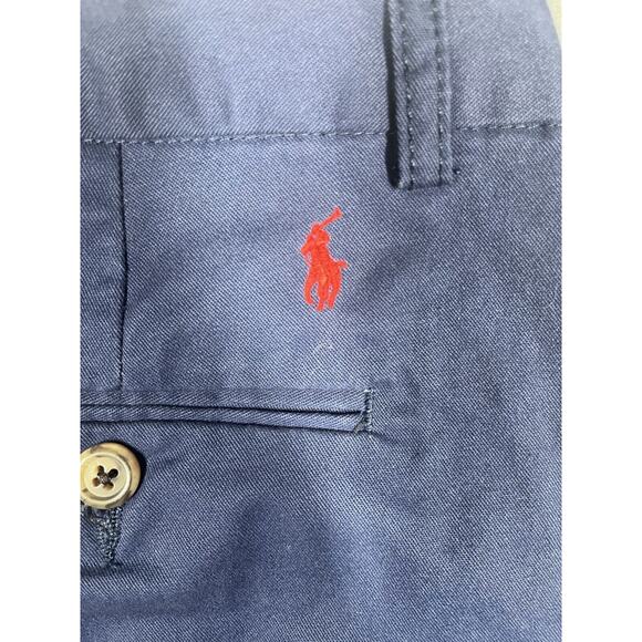 Polo Ralph Lauren Chino Pants Women's 14 Navy Blue Low Rise Ankle Length Zip Fly - Picture 3 of 8